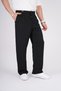 Men's Muslin Linen Fabric Loose Fit Baggy Trousers with Waist Buttons - 3