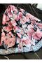 Rose Pattern Elegant Voile Silk Shawl Hijab Shoulder Shawl and Scarf - 3