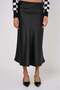 Women's Satin Black Skirt - 7