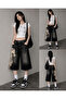 Y2K Street Skeleton Detail Baggy Bermuda Shorts - 2