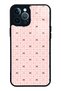 iPhone 12 Pro Max Glossy Phone Case with Pink Coquette Pattern Design