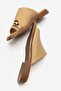 Ethan Women's Genuine Leather Slippers Caramel - 5