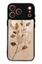 iPhone 17 Pro Autumn Minimal Leaf Design Glossy Phone Case