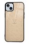 iPhone 15 Plus Beige Gold Lv Design Glossy Phone Case