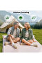 Portable Self-Inflating Camping Sleeping Pad, Thick Sponge Waterproof Moisture-Proof Outdoor Mat with Pillow, Snap-Button Seamless Styles: Single and Double - 3