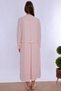 Breastfeeding-Enabled Cotton Dressing Gown Maternity Nightgown Set Effortt - Powder - 4