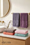 6-Piece Hand and Face Towel Set Partial Velvet Velvet Collection - 4