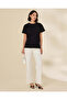 Women Black Embellished T-shirt - 5