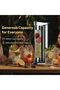 Sparkling Water Maker, Slow-Fast Releasing System Sparkling Soda Machine, Homemade Soda Maker with Dual 350mL and 500mL Bottle, 1L Capacity Compatible with CO2 Capsule - Silver