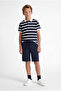 Boy's Striped Polo Neck T-Shirt - 5