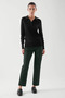 Be Hill Dark Green Fabric Trousers - 2
