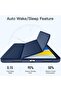 Smart Trifold Tablet Case Compatible with iPad 11" (2025) - Slim PU Leather Protective Stand Cover with Built-in Apple Pencil Holder, Storage Adapter Slot & Auto Sleep/Wake Feature - 2