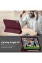 Smart Trifold Tablet Case Compatible with iPad 11" (2025) - Slim PU Leather Protective Stand Cover with Built-in Apple Pencil Holder, Storage Adapter Slot & Auto Sleep/Wake Feature - 7