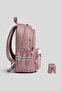 Metro Red Modular Multi-Compartment Reflective Girls'/Boys' School Bag and Pen Holder Set - 2