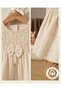 100% Organic Cotton Muslin Fabric Baby Girl Dress 9-12-18-24 Months - 2