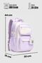 Unisex School Backpack Travel Camping Daily Student Backpack School Bag 2466 Lila - 4