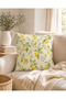 Vintage Lemon Branches Patterned Decorative Throw Pillow Cover 43X43 cm - 2