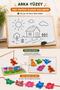 Fishing & Writing Board - Stringing Game Large Size (Pen Included) Erasable Writing Board Educational Wooden Children's Baby Toy - 4