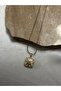 Openable Vintage Steel Necklace with Gold Cover - 2