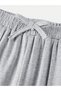 Girl's Gray Color Button Detailed Crop Top and Wide-Leg Pants Set (3-12 Years) - 4
