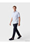 Southblue Navy Blue Regular Fit Linen Look Men's Trousers