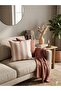 Pink Throw Pillow Cover 3-Piece Set / Hidden Zipper - Does Not Lose Color 100% Cotton - 3