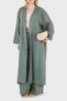 100% Linen Kimono with Lace and Embroidery Detail Kimono 7183543