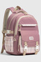 -1396 Set of 3 Children's Primary School Middle School Bag with Pen Holder and Lunch Bag Backpack Gülkurus - 3