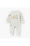 Cotton Crew Neck Long Sleeves Sleepsuit with Winnie the Pooh and Friends Print - 2