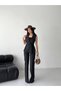 Double-Breasted Sleeveless Jacket and Palazzo Pants Two-Piece Set Women