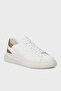 Fmpviblea12-Wbeib Men's White Elba Leather Sneaker Shoes - 3