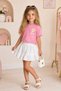 Girls' Oversize T-Shirt Let Your Dreams Bloom Printed Pink – Crew Neck, Comfortable Fit, 100% Cotton - 2