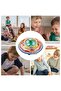 Magnetic Maze Ball Game with Spinning Gears and LED Lights, Colorful Interactive Toy, Multicolor - 6