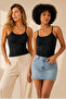 Women's 95% Cotton Strapless Padded 5-Piece Basic Undershirt - Flexible & Comfortable 5-Piece Bra Singlet - 2