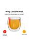 Double Walled Coffee Mugs 250ml - Set of 4 Trending Glass Coffee Mugs for Cappuccino - 2