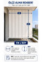 Beige-Cream Balcony Screen with Cornice Lace-Up Waterproof Outdoor Durable Modern Balcony Tarpaulin - 3