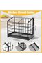 Large Utensil Holder, Dual-Use Kitchen Cooking Utensil Holder Organizer with Diatomaceous Earth Base for Kitchen Counter & Wall Mount(2 Compartments) - 2