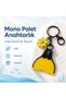 Diving Palette Keychain with Single Diving Board Figure 3D Printing Yellow Black Gift for Divers and Sea Enthusiasts