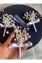 Bride Hair Accessory Groom Boutonniere Pearl Groom Collar - 2