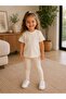 Minimalist Ecru Unisex Children's Baby T-Shirt – Suitable for Daily Use, Sweat-Absorbent Fabric, Stylish and Comfortable Basic Design