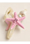 Premium Starfish Seashell Pearl Detailed Stoned Clasp Buckle 15 cm - 3