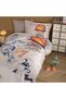 Clasy Single Ranforce Duvet Cover Set Basketball Beige