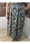 Elastic Waist Shawl Patterned Viscose Fabric Maxi Size Mother's Skirt, Prayer Skirt, Size 38, 100 kg - 3