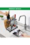 Universal Knife Block Holder, Kitchen Knife Holder Storage Organizer, Kitchen Utensils Holder, Cutting Board Rack, Pot Pan Lid Holder with Non-Slip Pad for Counter, Cabinet - 4