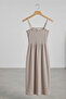 Women's Strappy Chest Gipe Elastic Mini Dress - 5