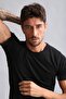 Egyptian Modal by Tencel Hercules Slim Fit Crew Neck Undershirt / T-Shirt Black - 4