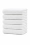 Set of 6 White Cotton Hand - Face Towels - 50X85 Cm, Spa and Hotel Towels - 3