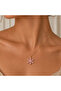 Zircon Stone Lotus Flower Women's Necklace-1 - 2