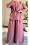 6339 - Stylish, Comfortable, Modal Soft Woven Fabric, Loose Women's Set with Waist Drawstring Detail - 5