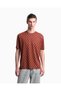 Men's Cotton Jersey Fabric Regular Fit Logo Signature Short Sleeve Red T-Shirt